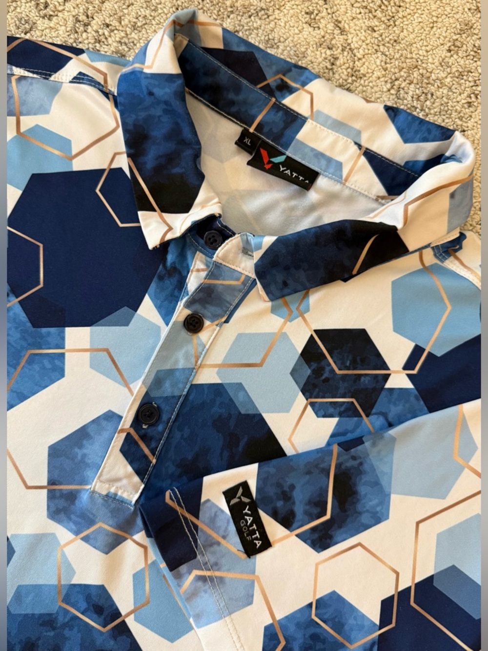 Yatta Golf Print Shirt Sz XL.